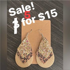 Animal print earrings!